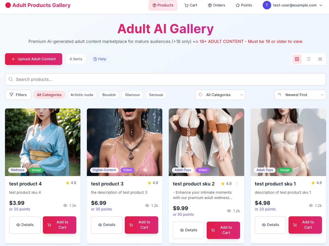 AI Images Cart & Purchase